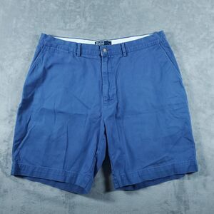 Polo Ralph Lauren Mens Khaki Stretch Classic Fit Shorts size 38 Blue